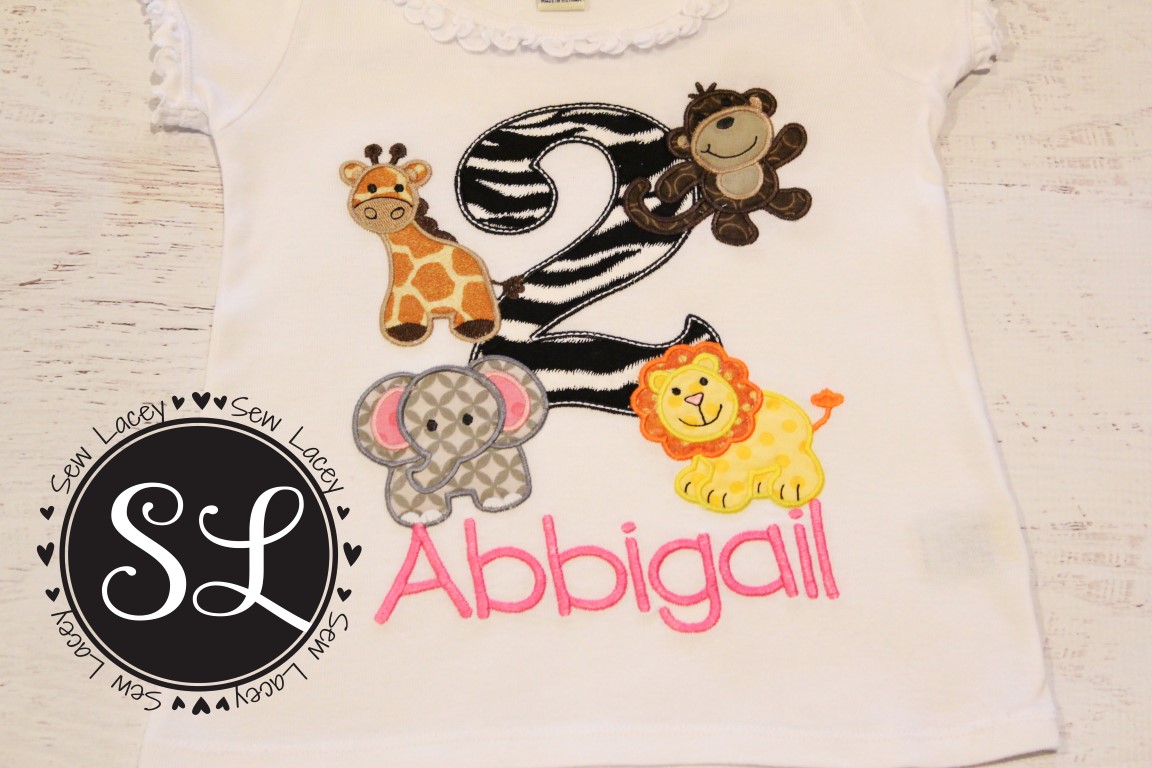 Jungle Zoo Birthday shirt