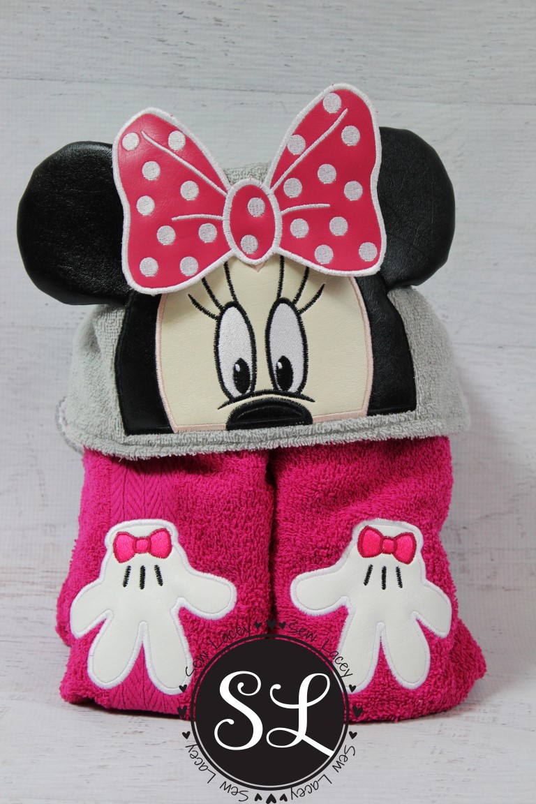 Girl Mouse Hooded Towel