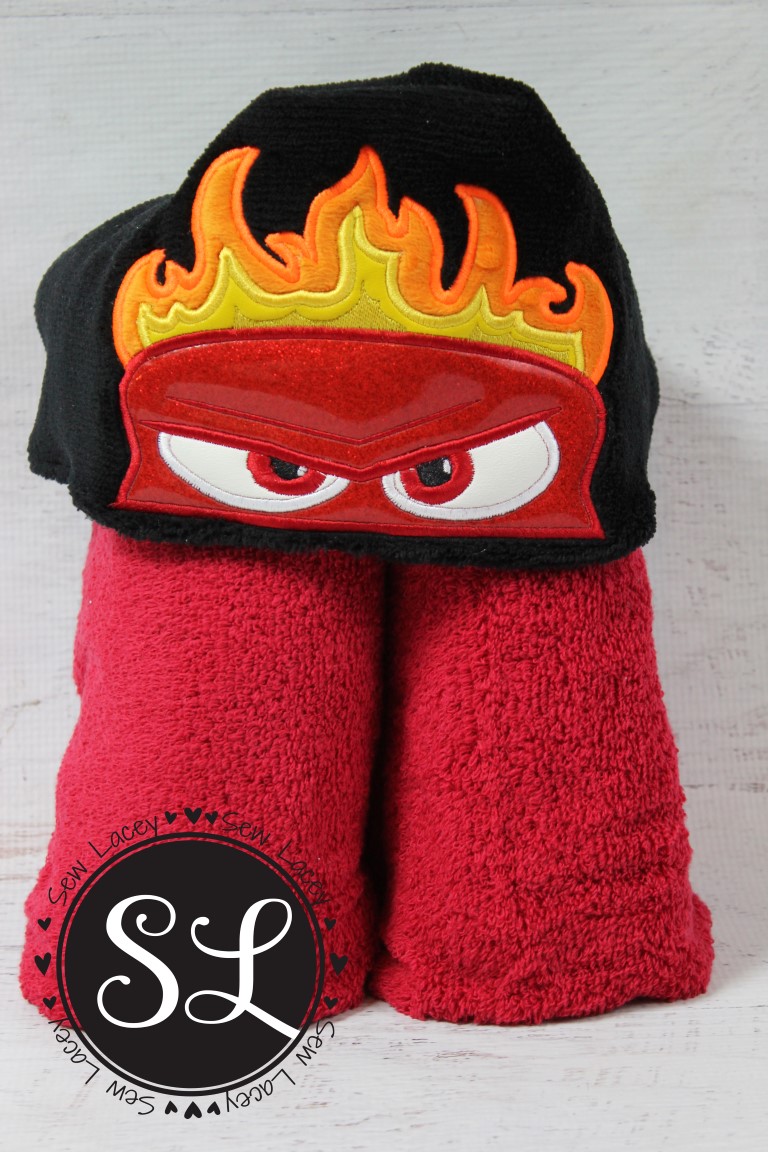 Anger Hooded Towel