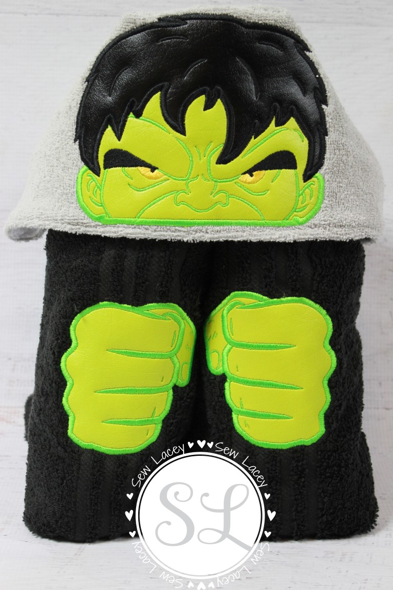 Hulk Smash Hooded Towel